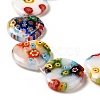 Handmade Millefiori Glass Beads Strands X-LK145-3