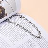 Tarnish Resistant 304 Stainless Steel Coffee Bean Chain Bracelets BJEW-JB05495-5