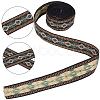 Gorgecraft Ethnic style Embroidery Polyester Ribbons OCOR-GF0002-24C-4