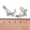 Brass Micro Pave Clear Cubic Zirconia Pendants KK-B102-18P-3