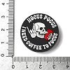 Halloween Themed I Need Coffee To Focus Silicone Focal Beads SIL-M006-01C-3