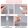 Globleland 6Pcs Plastic Sample Perfume Spray Bottles MRMJ-GL0001-15-3