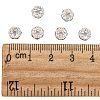 Brass Rhinestone Spacer Beads RB-A014-L6mm-28S-4