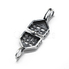 925 Sterling Silver Cage Pendant STER-E064-27AS-3