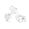 Natural Quartz Crystal Carved Half Hole Beads G-K367-02B-1