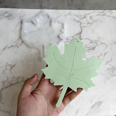 DIY Maple Leaf Hanging Coaster Silicone Molds DIY-P070-A03-1