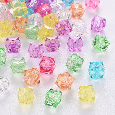 Transparent Acrylic Beads TACR-Q259-10mm-V-1