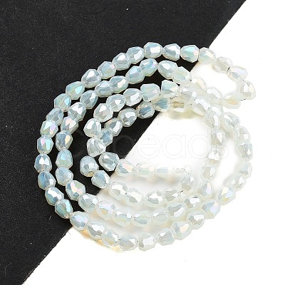 Electroplate Glass Beads Strands EGLA-D030-J4mm-B02-1