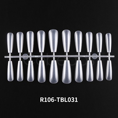 Solid Color Plastic Seamless Toe False Nail MRMJ-R106-TBL031-1