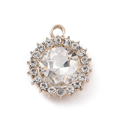 Alloy Rhinestone Pendants ALRI-C008-58LG-01-1