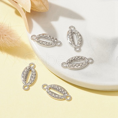 Alloy Connector Charms with Crystal Rhinestone FIND-YW0003-55-1