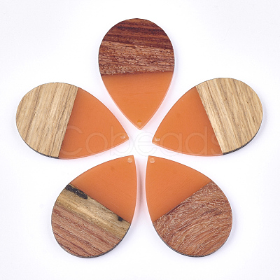 Resin & Wood Pendants RESI-T023-02-M-1