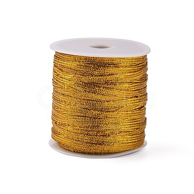 PandaHall Elite Polyester Metallic Cord OCOR-PH0001-63-1