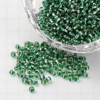 12/0 Transparent Silver Lined Glass Beads SEED-M008-A01-1