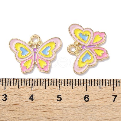 Alloy Enamel Pendants ENAM-O001-10D-G-1