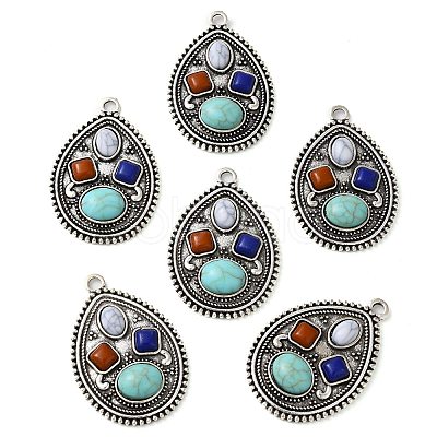 Tibetan Style Alloy Big Pendants PALLOY-TAC0044-12AS-1