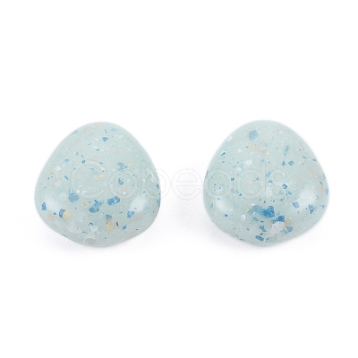 Marbled Stone Style Opaque Acrylic Beads OACR-G009-09A-1