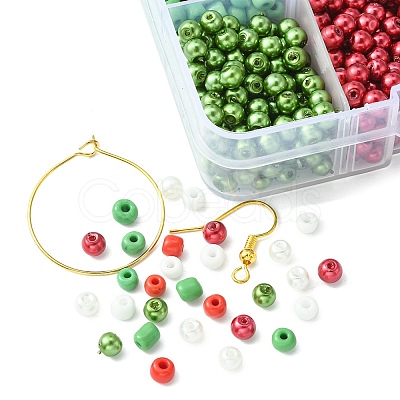 DIY Christmas Theme Earring Making Kit DIY-YW0007-41-1