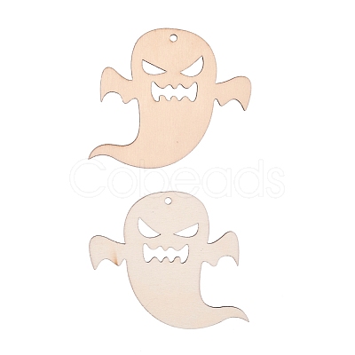 Ghost Shape Halloween Blank Wooden Cutouts Ornaments WOOD-L010-06-1