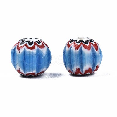 Handmade Millefiori Lampwork Beads LAMP-S197-006-1