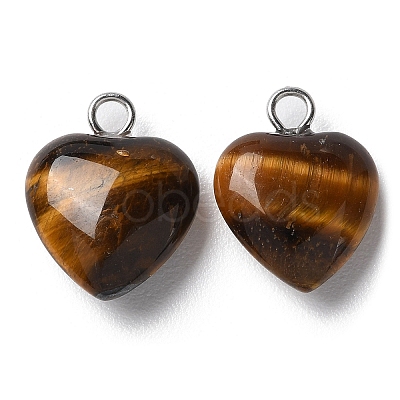 Natural Tiger Eye Pendants X-G-E603-01P-06-1