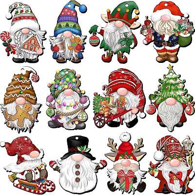 Christmas Theme Wood Pendants PW-WG6500E-01-1