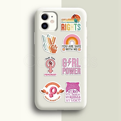 100pcs Feminism Paper Stickers Set DIY-C062-02-1