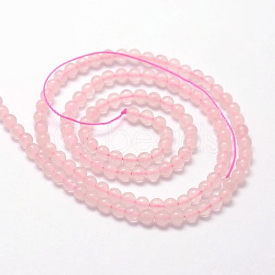 Natural Rose Quartz Beads Strands X-G-N0195-04-3mm-1