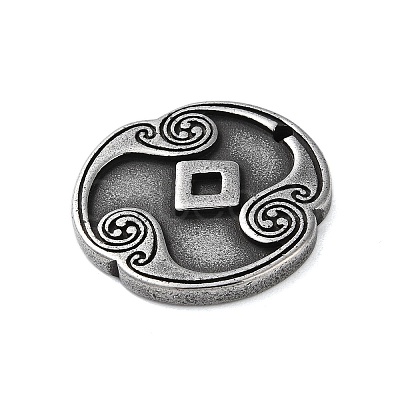 Rune Letters Alloy Pendants PALLOY-S193-01AS-23-1