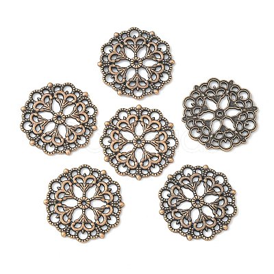 Tibetan Style Filigree Joiners Links TIBE-A11623-R-FF-1