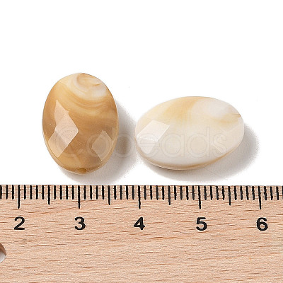 Two Tone Opaque Acrylic Beads MACR-M044-03A-1