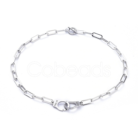 Non-Tarnish 304 Stainless Steel Chain Necklaces X-NJEW-JN02772-02-1