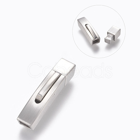 304 Stainless Steel Bayonet Clasps STAS-O114-046MP-B-1