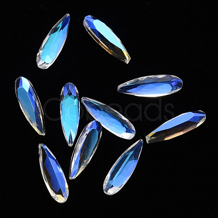 Teardrop Transparent Glass Cabochons MRMJ-T009-140-1