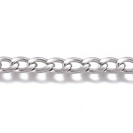 201 Stainless Steel Chain CHS-G017-11P-1.0mm-1