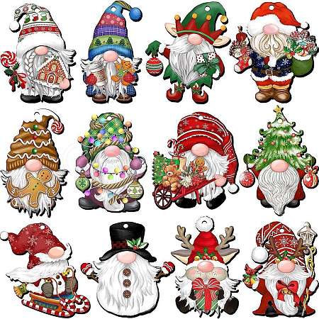 Christmas Theme Wood Pendants PW-WG6500E-01-1