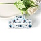 Rectangle with Evil Eye PVC Claw Hair Clips, Hair Accessories for Women & Girls, Light Sky Blue, 79x47x38mm