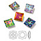 K9 Glass Rhinestone Cabochons, Point Back & Back Plated, Faceted, Square, Mixed Color, 12x12x5.5mm