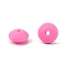 Food Grade Eco-Friendly Silicone Abacus Beads, Chewing Beads For Teethers, DIY Nursing Necklaces Making, Hot Pink, 12x6.5mm, Hole: 2mm