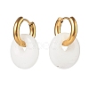 Handmade Natural White Jade Dangle Hoop Earrings EJEW-JE04578-05-2