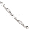 10Pcs 304 Stainless Steel Dapped Chain Necklaces Set NJEW-K254-02P-2