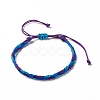 3Pcs 3 Style Plastic Braided Bead Bracelets Set BJEW-B065-10B-4