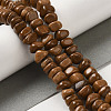 Natural Wood Lace Stone Beads Strands G-B078-G01-01-2