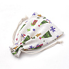 Polycotton(Polyester Cotton) Packing Pouches Drawstring Bags ABAG-S003-02E-3