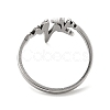 Classic 201 Stainless Steel Finger Rings RJEW-G278-25P-3