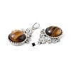 Natural Tiger Eye Pendants G-P498-01P-06-3