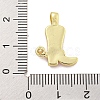 Brass with Cubic Zirconia with Enamel Pendant KK-Q814-22G-02-3