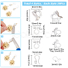 SUNNYCLUE 150Pcs 3 Style Plastic Clip-on Earring Findings KY-SC0001-72-2