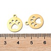 Ion Plating(IP) 304 Stainless Steel Charms STAS-Q303-07G-3