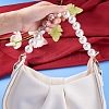 6Pcs 6 Styles White Acrylic Round Beads Bag Handles FIND-TA0001-38-6